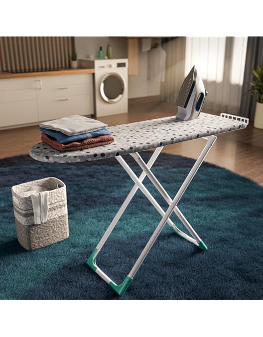 Happer Premium Wooden Ironing Board/Table with Iron Holder